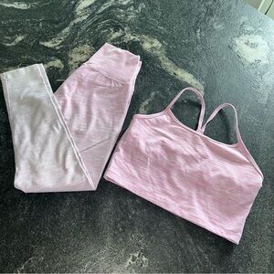 Offline The Hugger Aerie Pink Ombre Leggings & Sports Bra Aerie